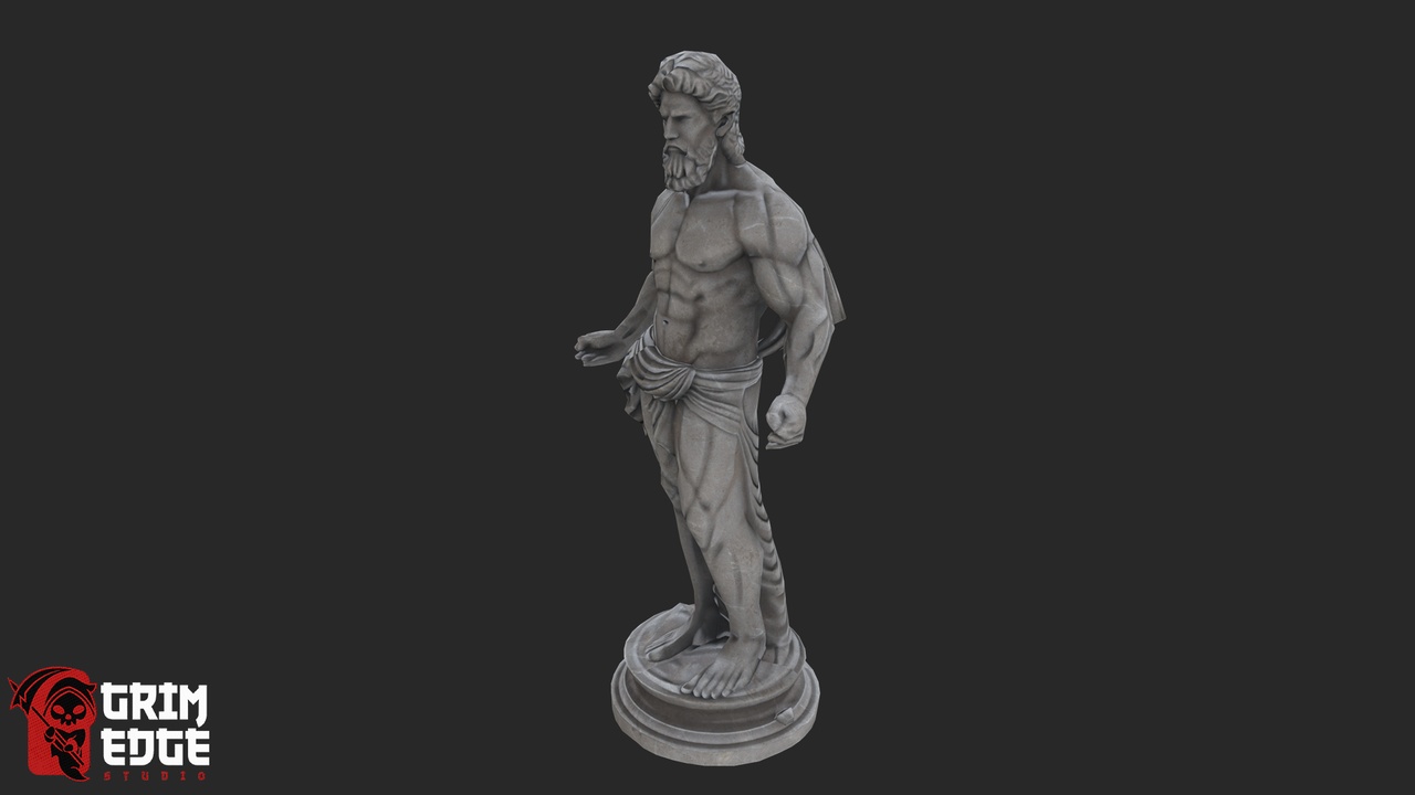 Media 1 for listing Greek Hero Hercules Statue (Stone Variant Pack)