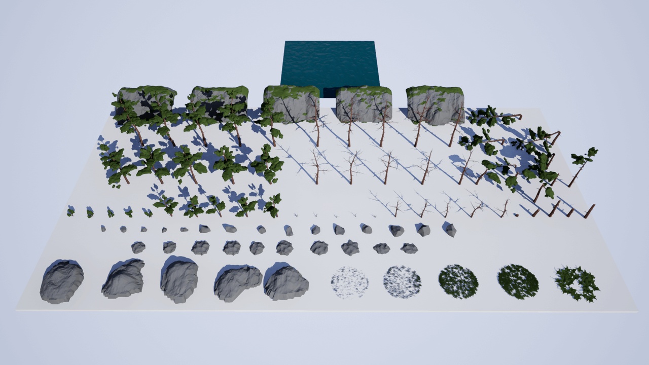 Multimedia 1 para anuncio Low Poly: Mountain Forest