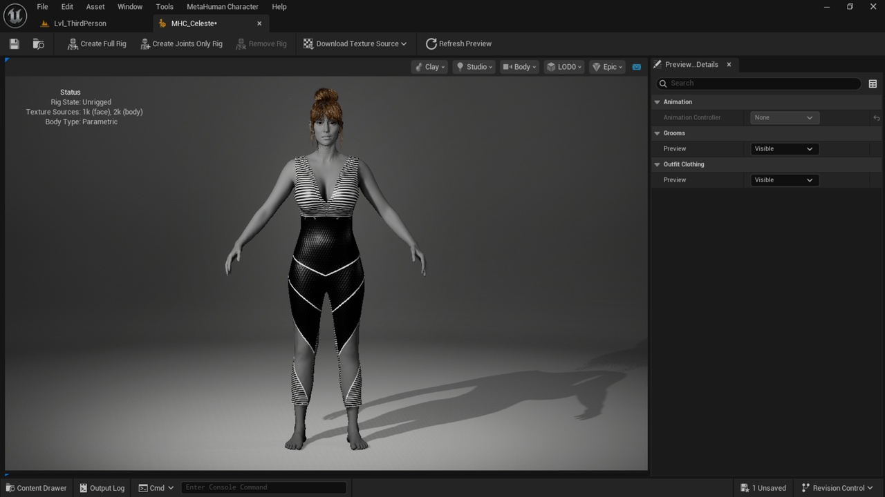 Media 1 for listing OutfitGym 2 for MetaHuman - MHPKG