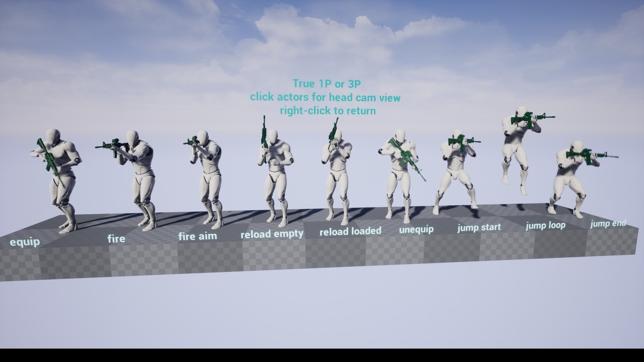 Animated Rifle Builds Shooter Rifle Animations