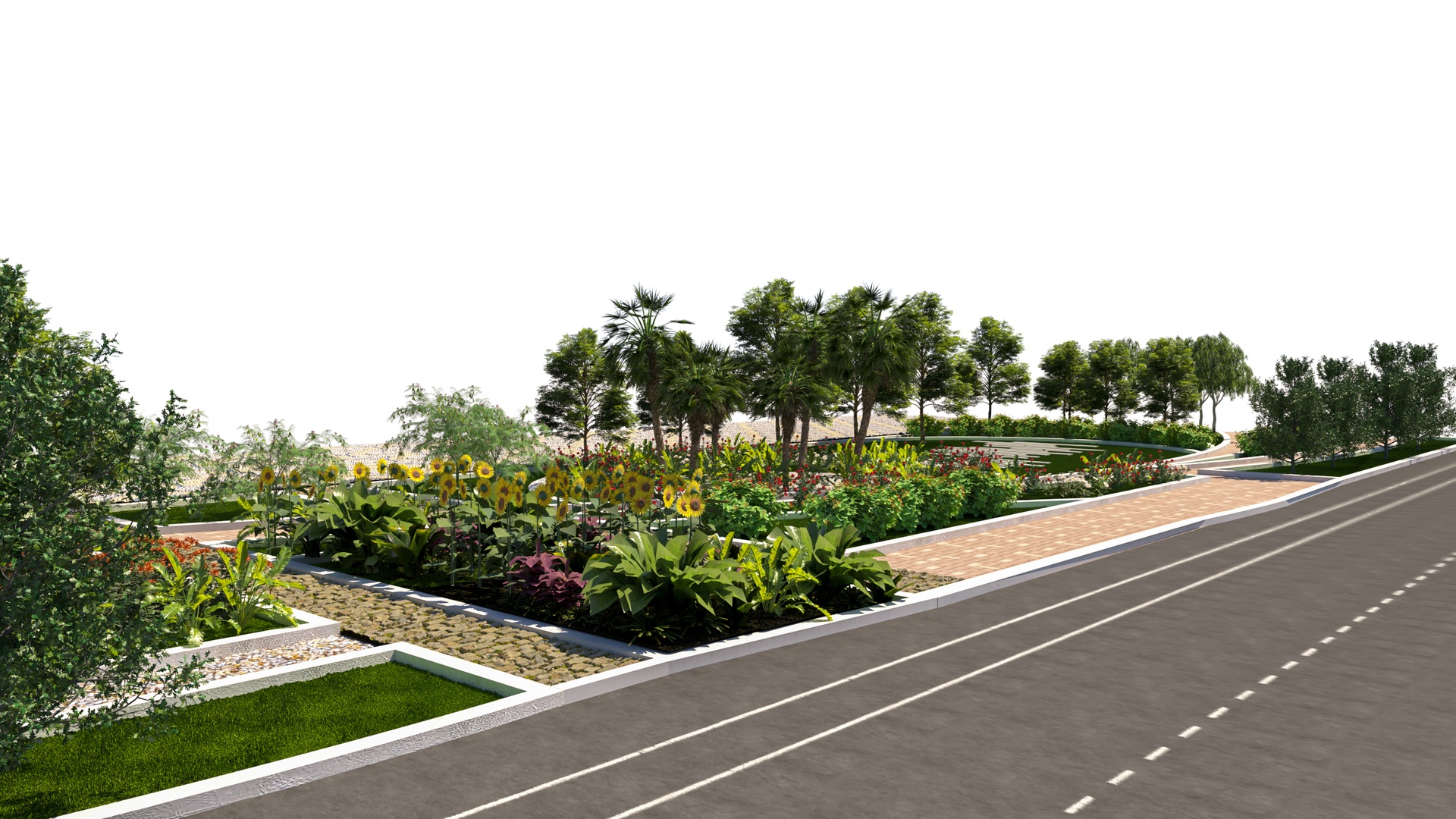Media 1 for listing Urban Park & Plaza Design 3D Model