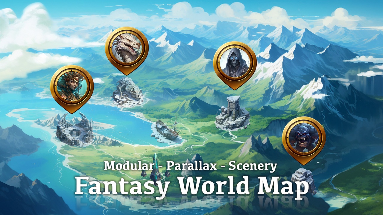 Media 1 for listing Fantasy World Map