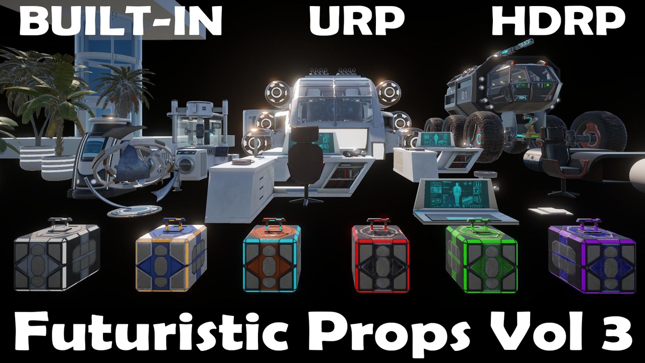 Media 1 for listing Ultimate Futuristic Props Bundle Pack Scifi - Volume 3