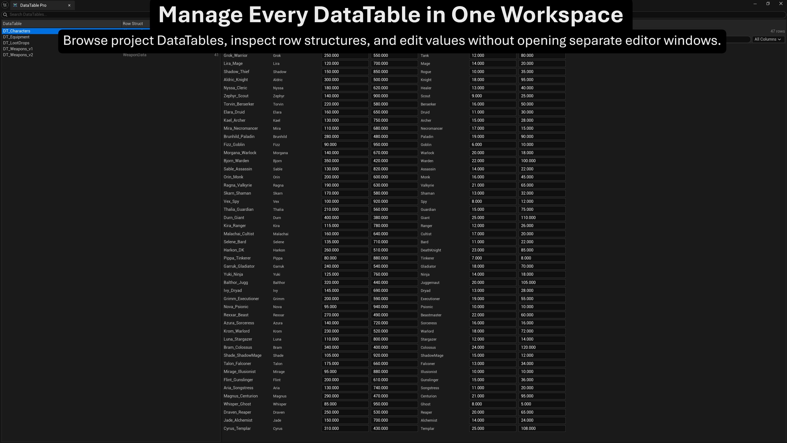 Media 1 for listing DataTable Pro Editor
