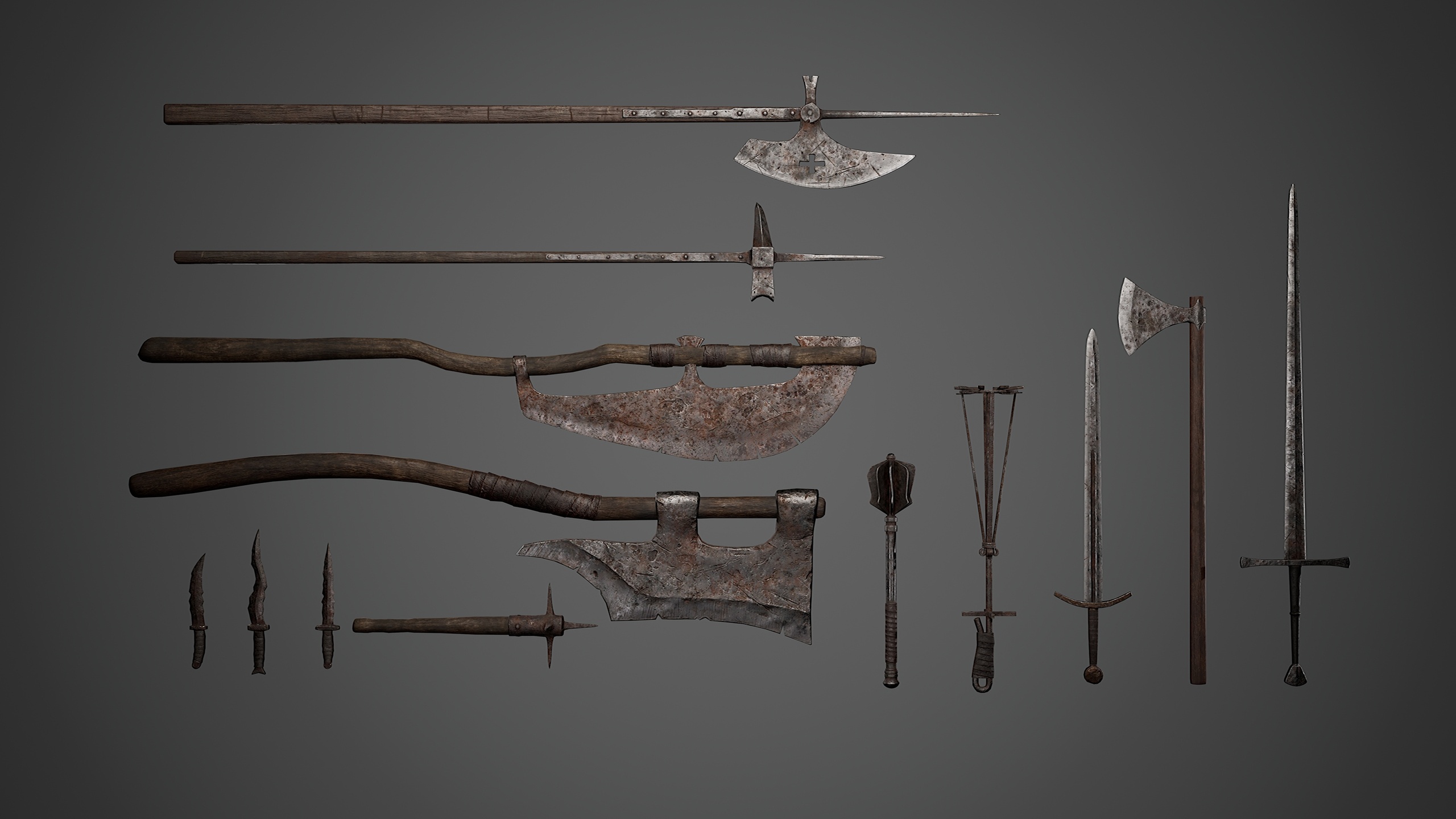 Media 1 for listing Old medieval weapons pack