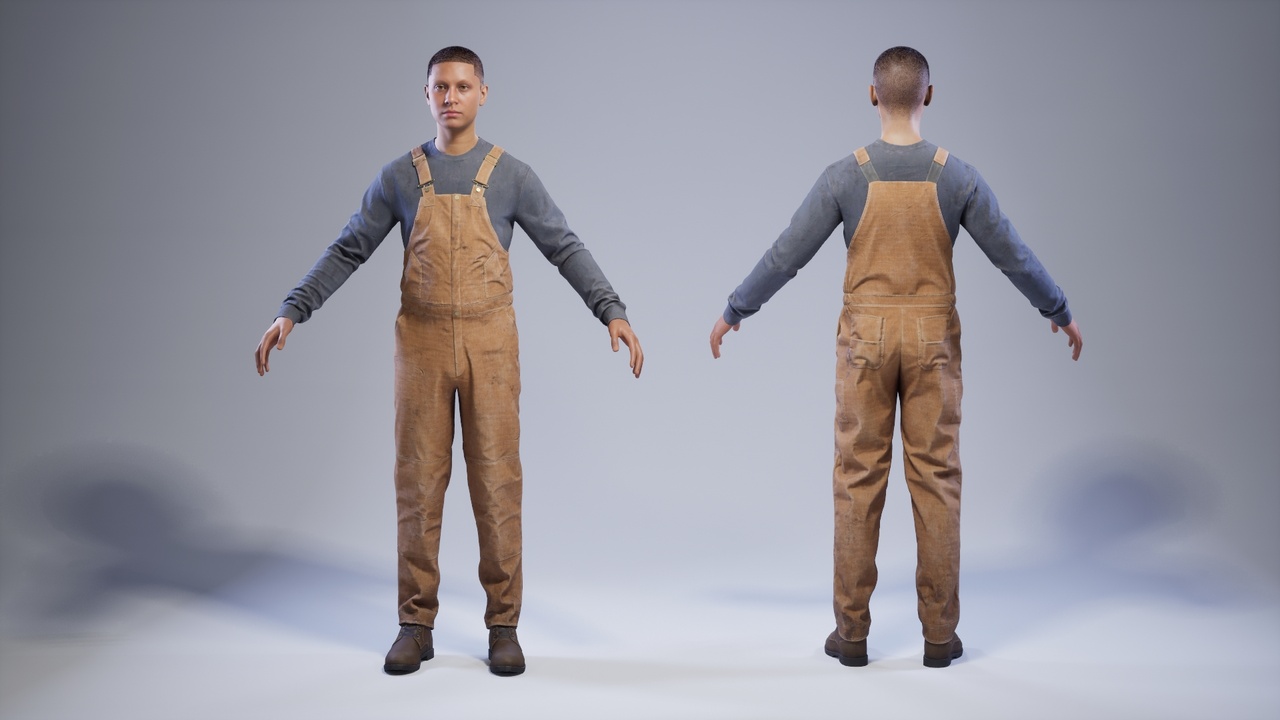 Media 1 for listing Workwear Overall for MetaHuman