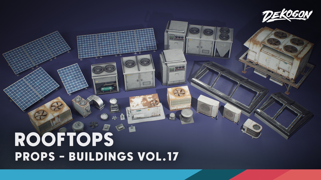 Media 1 for listing Buildings VOL.17 - Rooftops (Nanite & Low Poly)