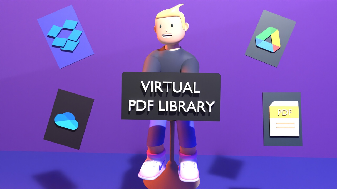 Media 1 for listing Virtual PDF Library 3D Model Pack