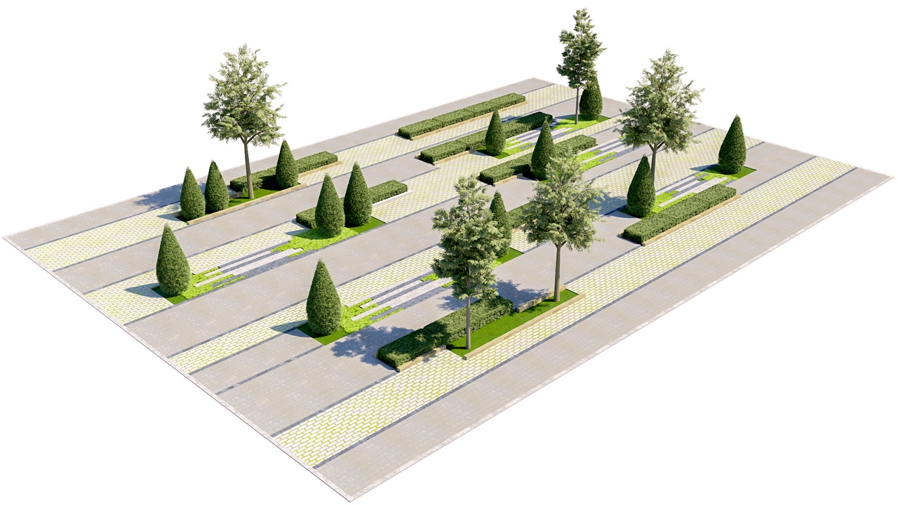 Media 1 for listing Minimalist Parallel Line Outdoor Environment