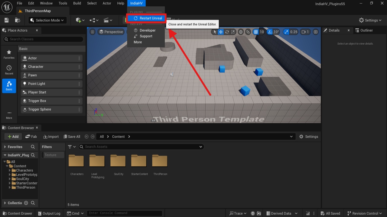 Media 1 for listing Restart Unreal Editor by IndiaHV
