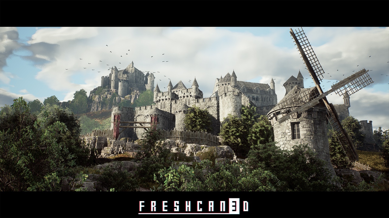 Media 1 for listing Modular Medieval Environment (Medieval Castle, Medieval Houses, Medieval Church)