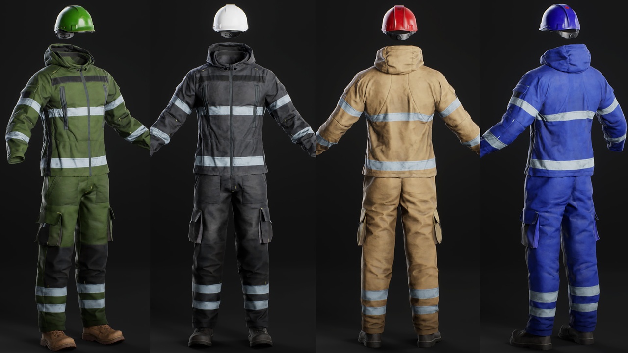 Media 1 for listing Worker Outfit 04 - Metahuman