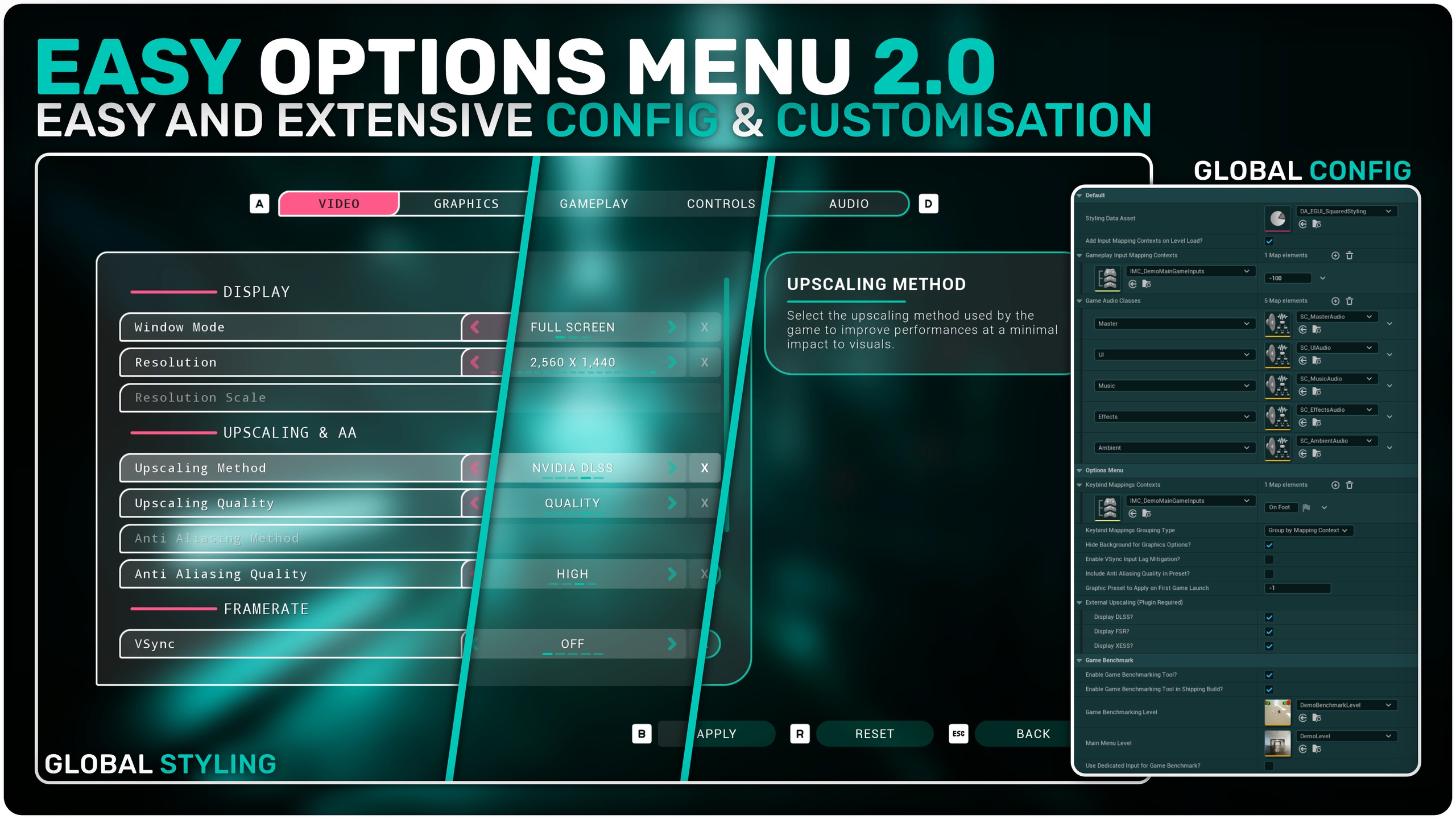 Options Menu Examples Easy Options Menu