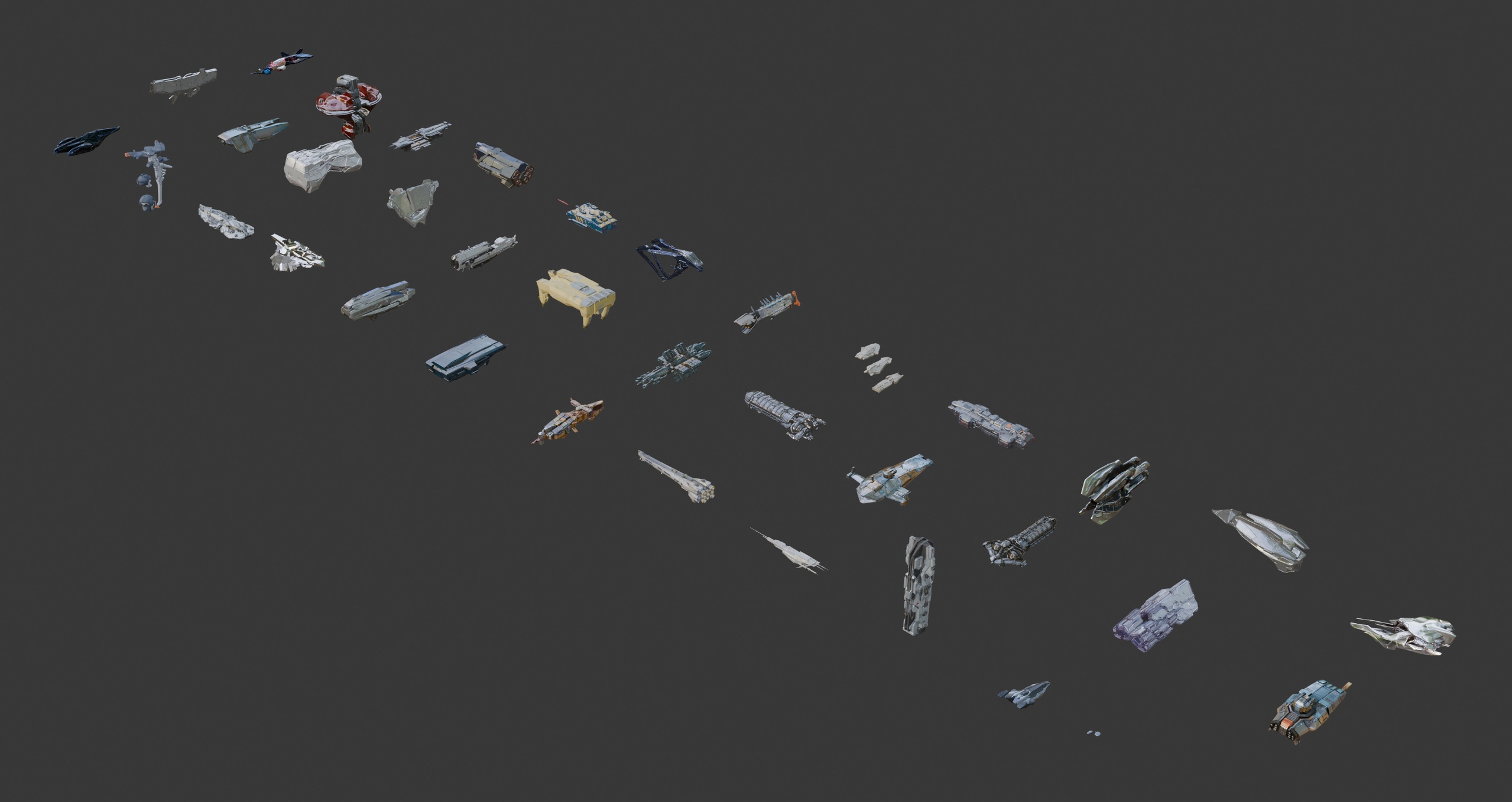 Media 1 for listing spaceships set