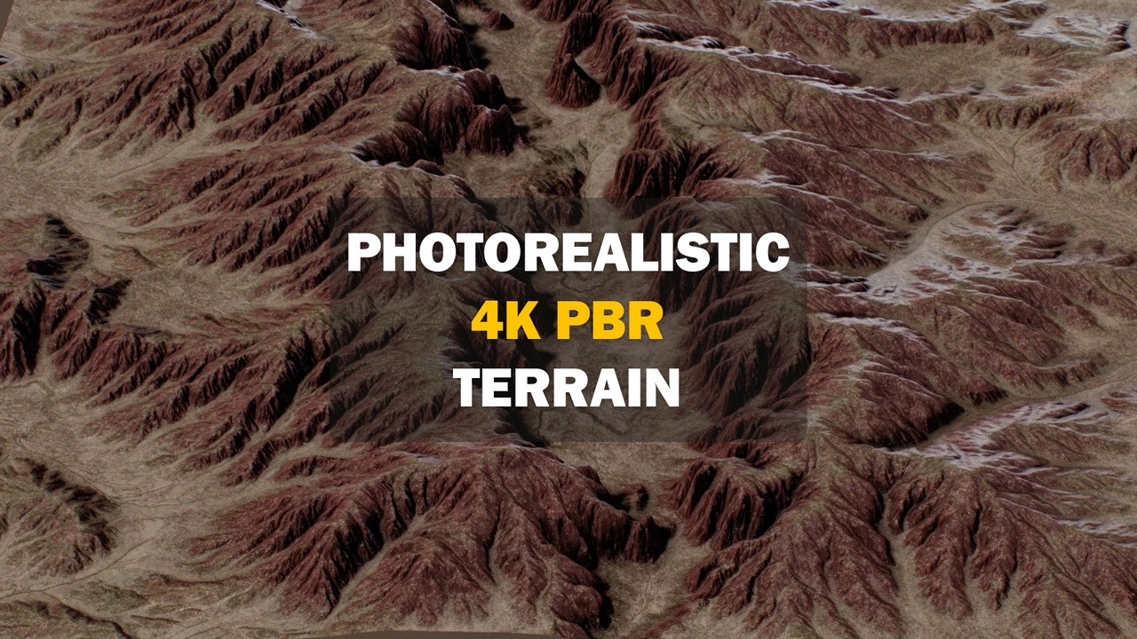 Media 1 for listing Realistic Cracked Terrain 4k PBR Landscape