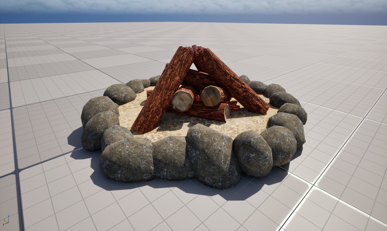 Media 1 for listing Campfire Stone Pack — 3 Sizes | PBR Ready