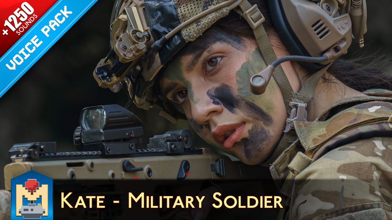 Media 1 for listing Kate - Military Soldier Voice Pack