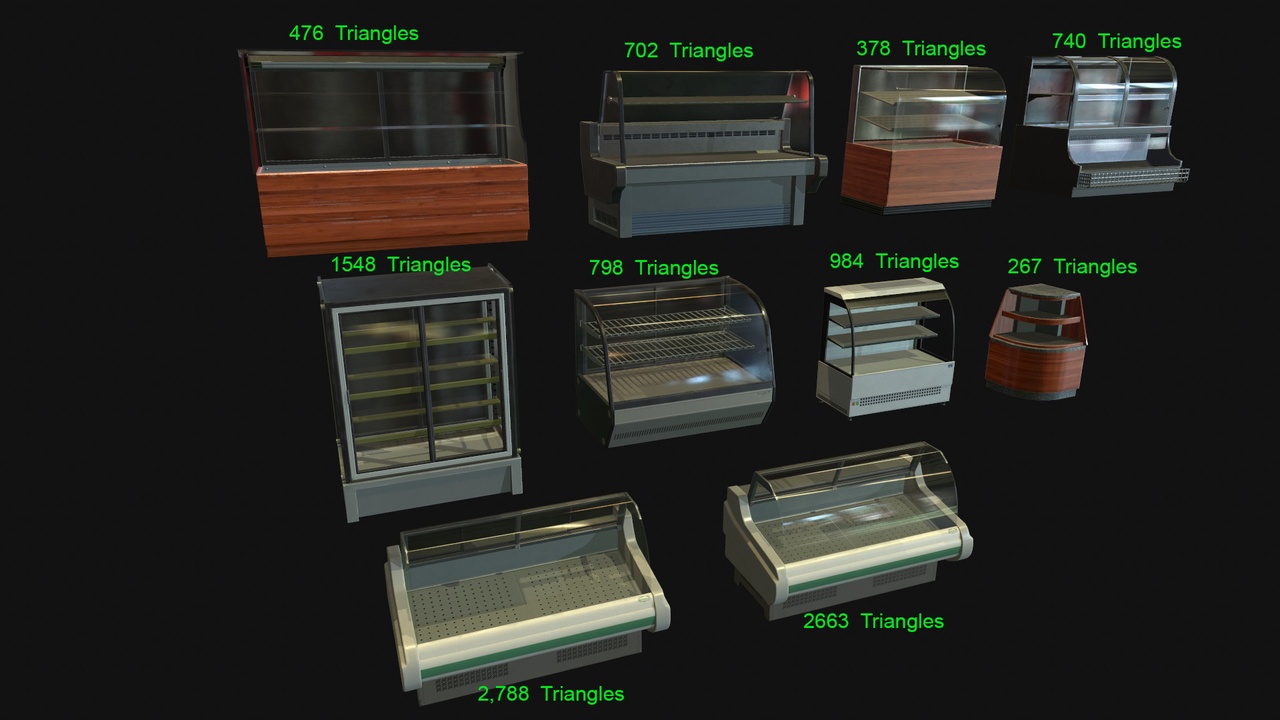 Media 1 for listing Food Display Counter Set