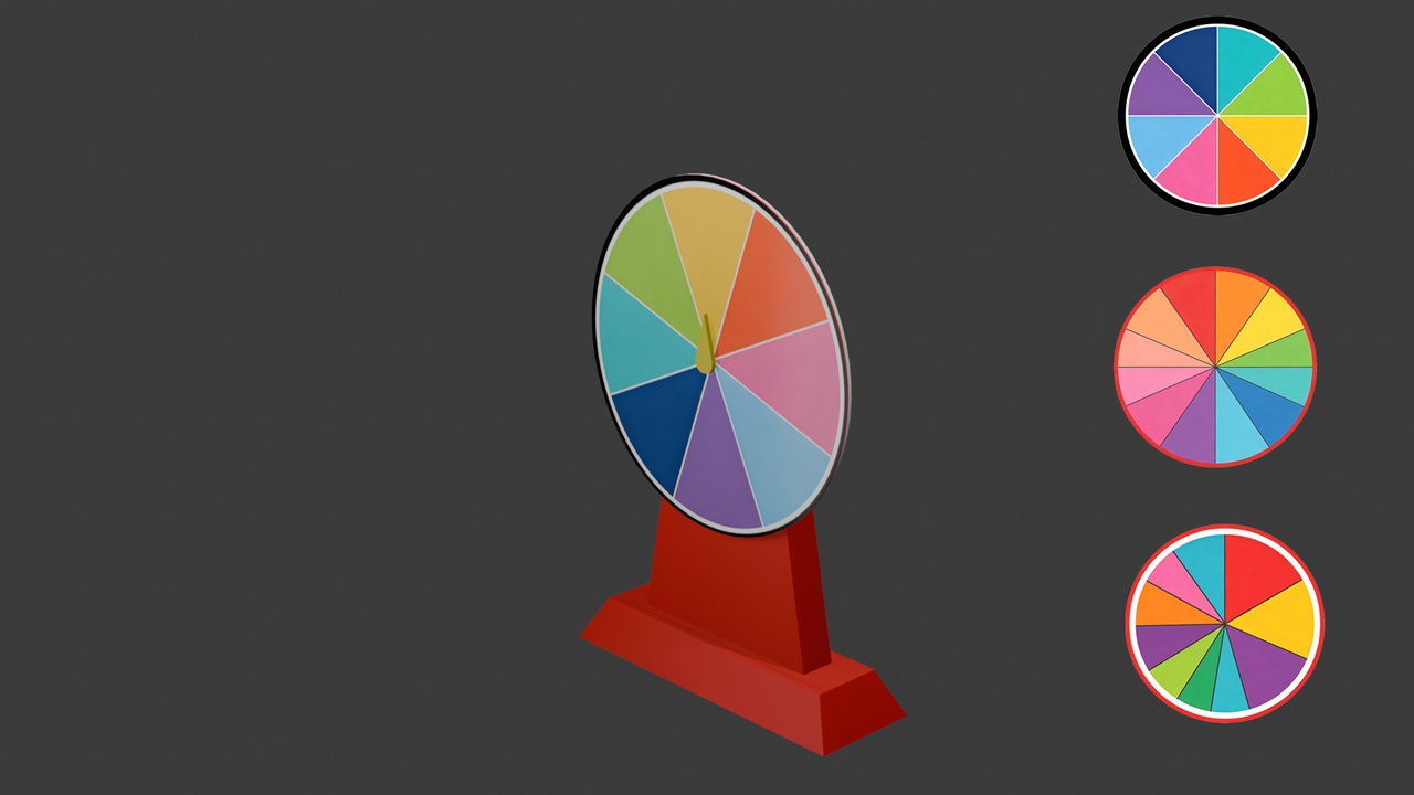 Media 1 for listing 幸运转盘 Prize Wheel （blender+fbx）