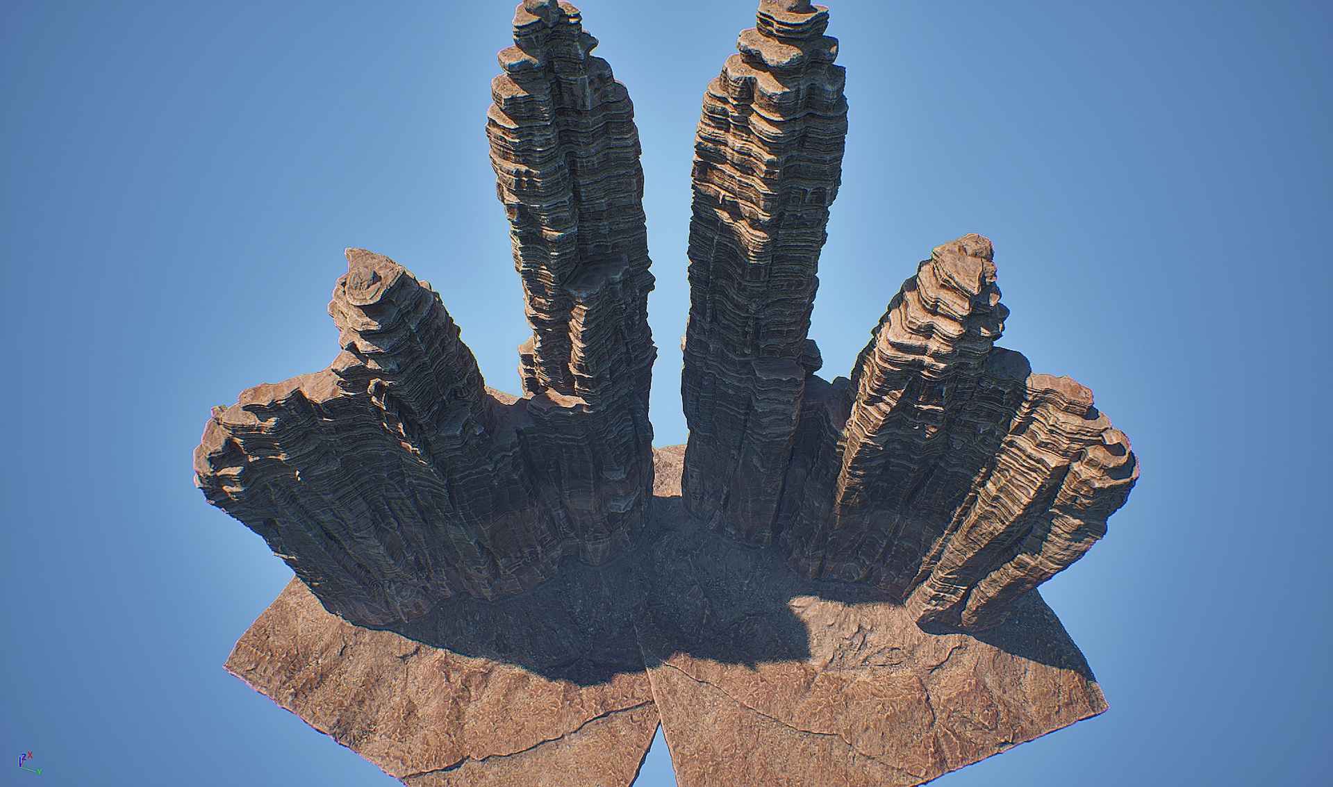 Monument Valley–Style Desert Rock Tower 02 제품 등록을 위한 미디어 1개