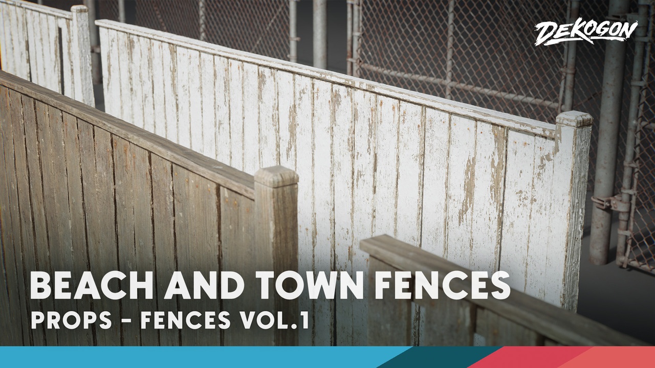 商品 Fences VOL.1 - Beach and Town Modular (Nanite and Low Poly) 的媒体 1