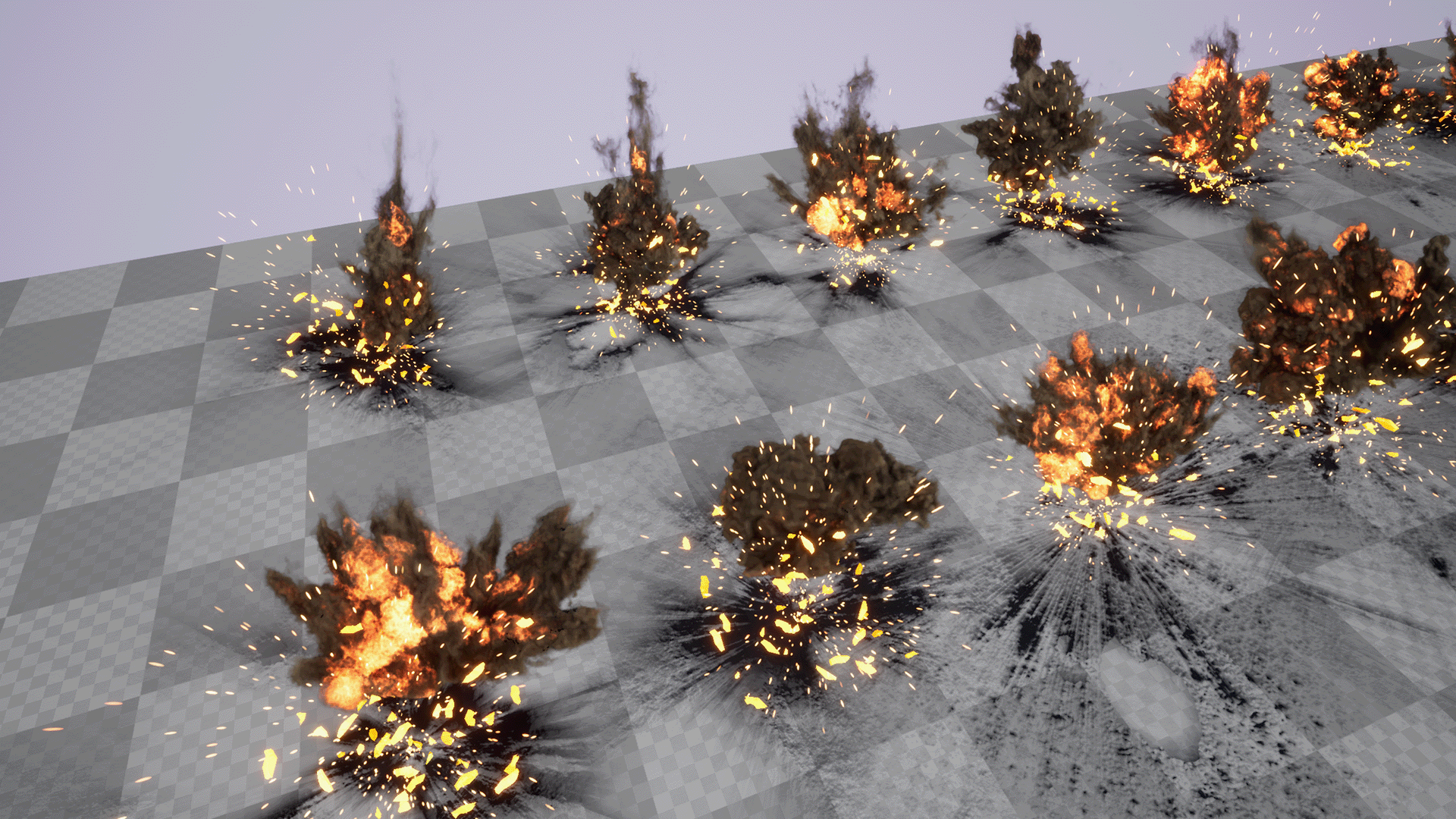 Niagara Ground Explosion vfx Realistic pack 1 | Fab