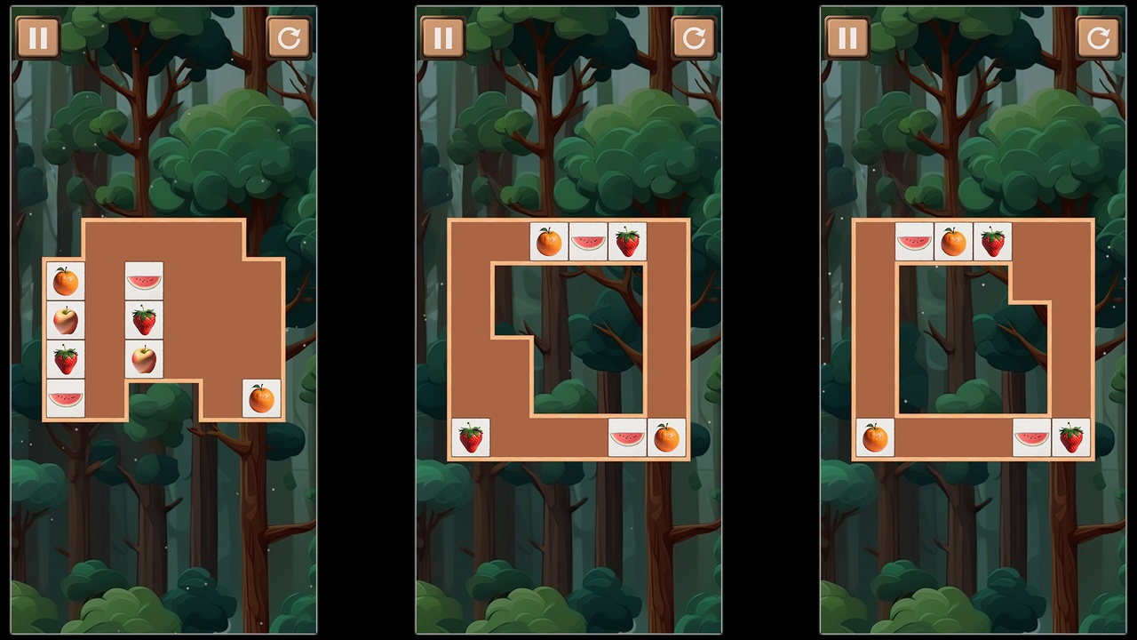 Media 1 for listing Fruit Matcher: Brain Puzzle Logic Game with Fun and Challenging Puzznic Levels