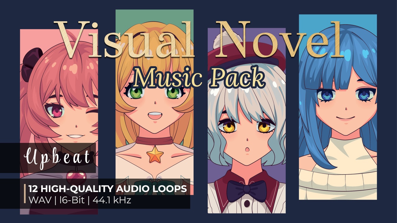 Visual Novel Music Pack - Upbeat 제품 등록을 위한 미디어 1개