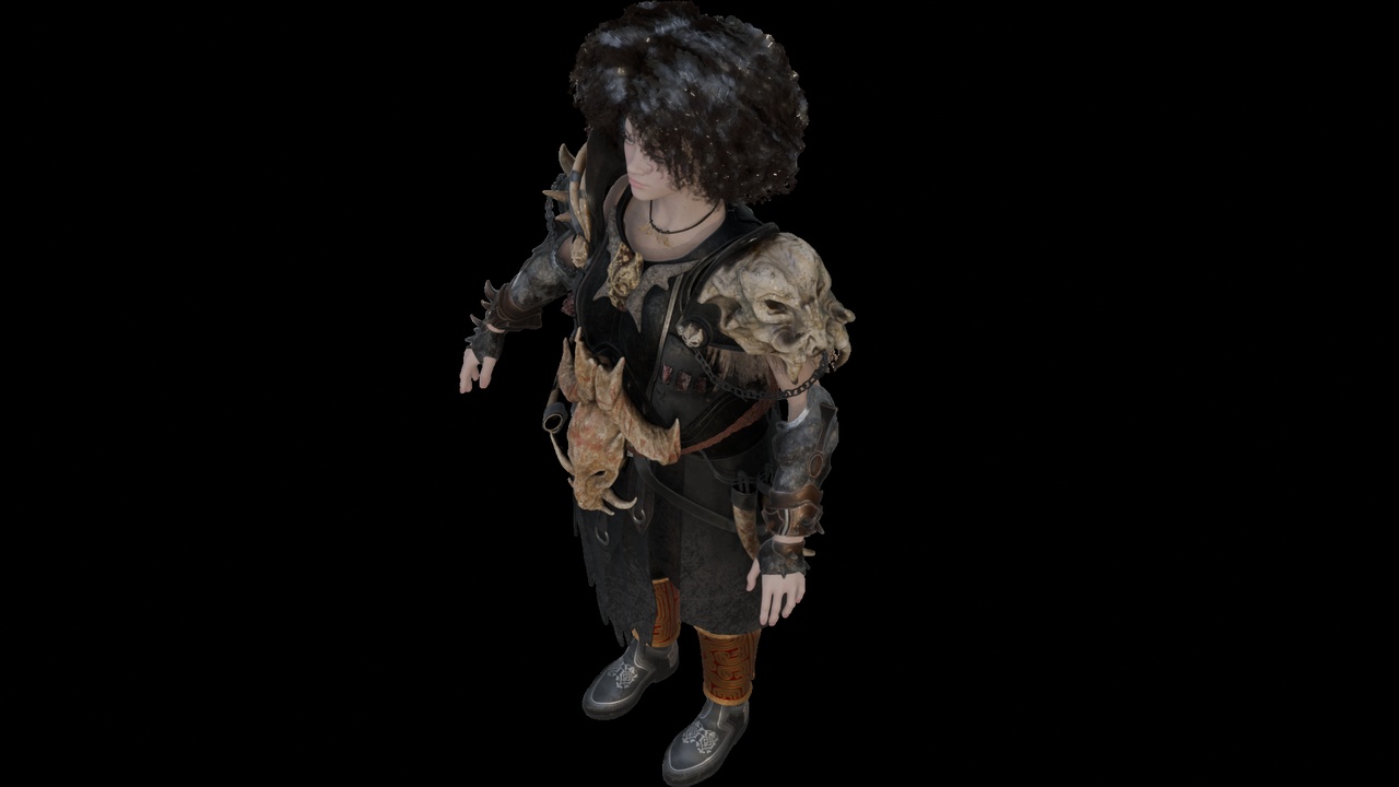 Media 1 for listing Tribal Warrior with Skull Armor