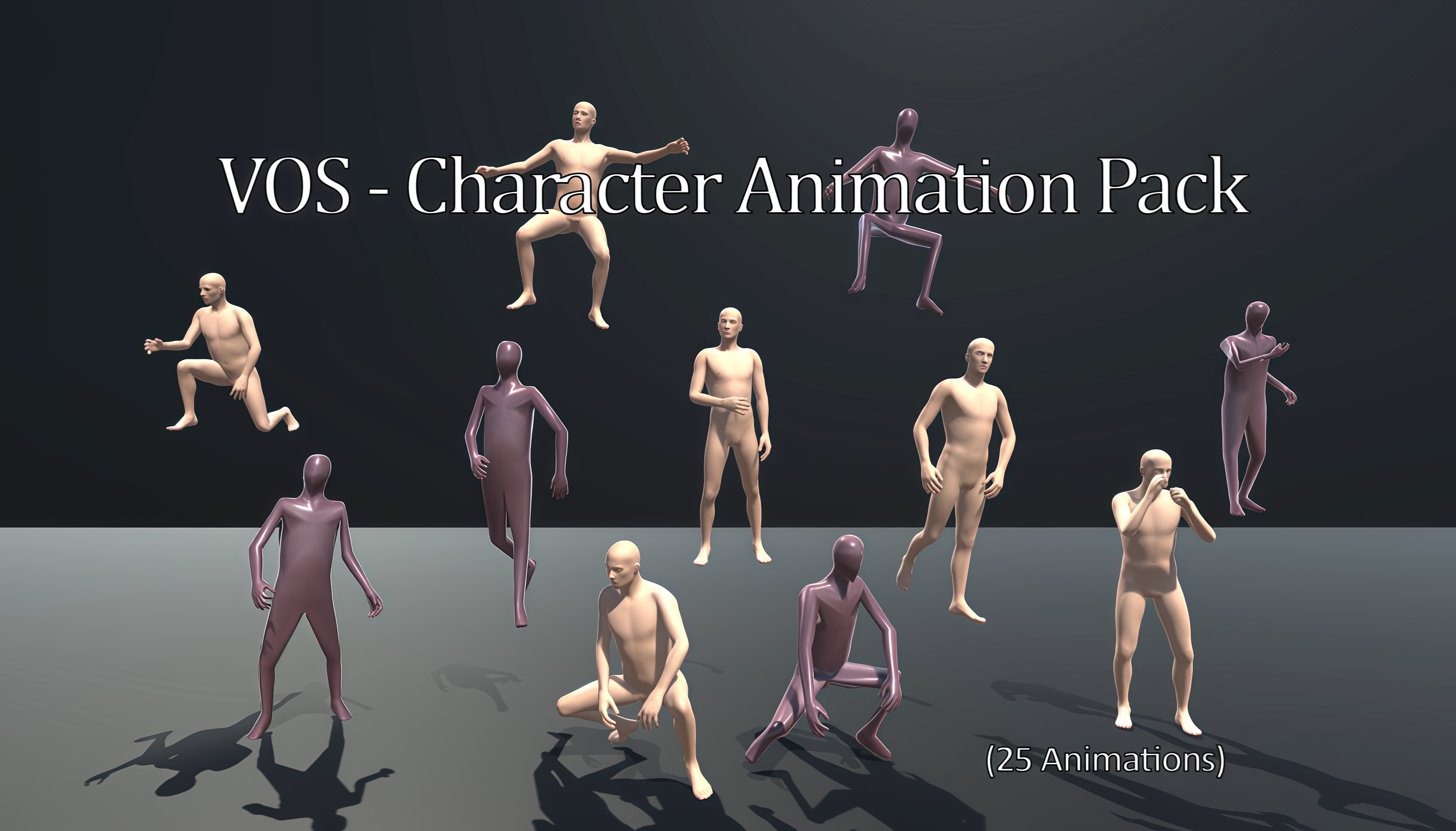 VOS - Character Animation Pack (25 Animations) | Fab