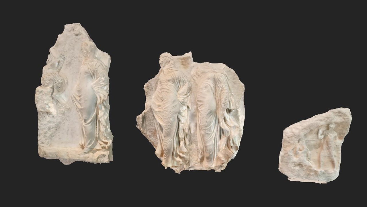 Media 1 for listing Three Fragmented Panels of the Sacrificial Relief of Pan and Nymphs