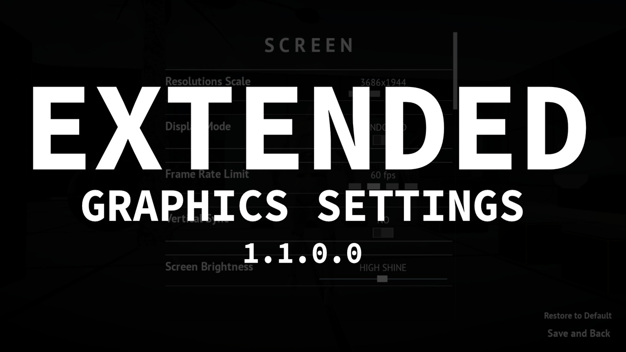 Media 1 for listing Extended Graphics Settings 1.1