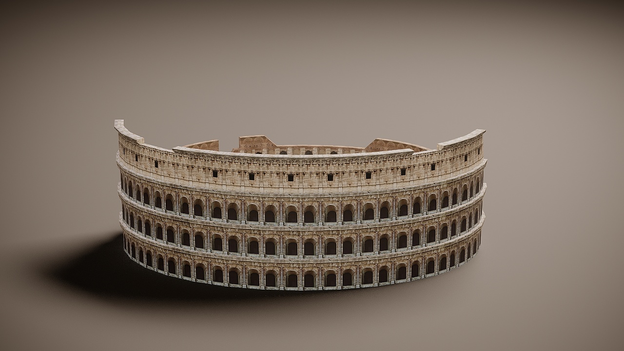 Media 1 for listing Roman Colosseum Ruins low poly