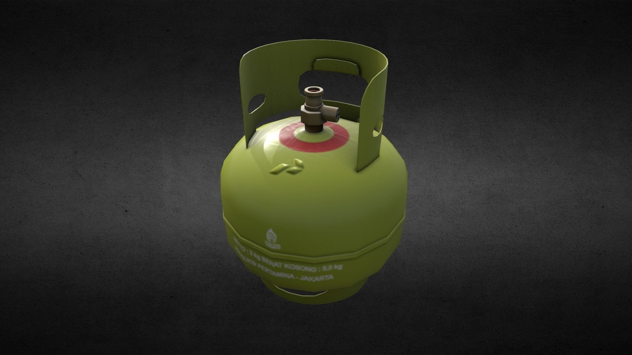 Media 1 for listing Tabung Gas Elpiji 3Kg (LPG) Pertamina - Lowpoly