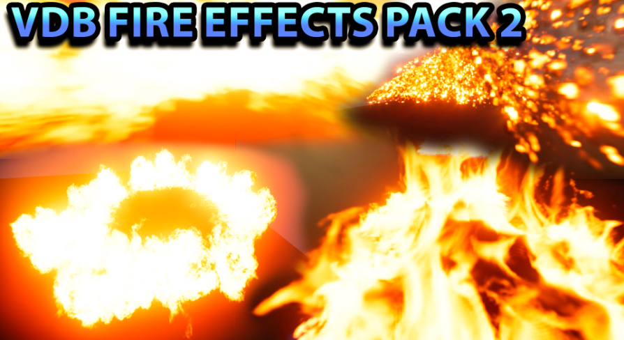 VDB Fire Effects Pack 2 | Fab