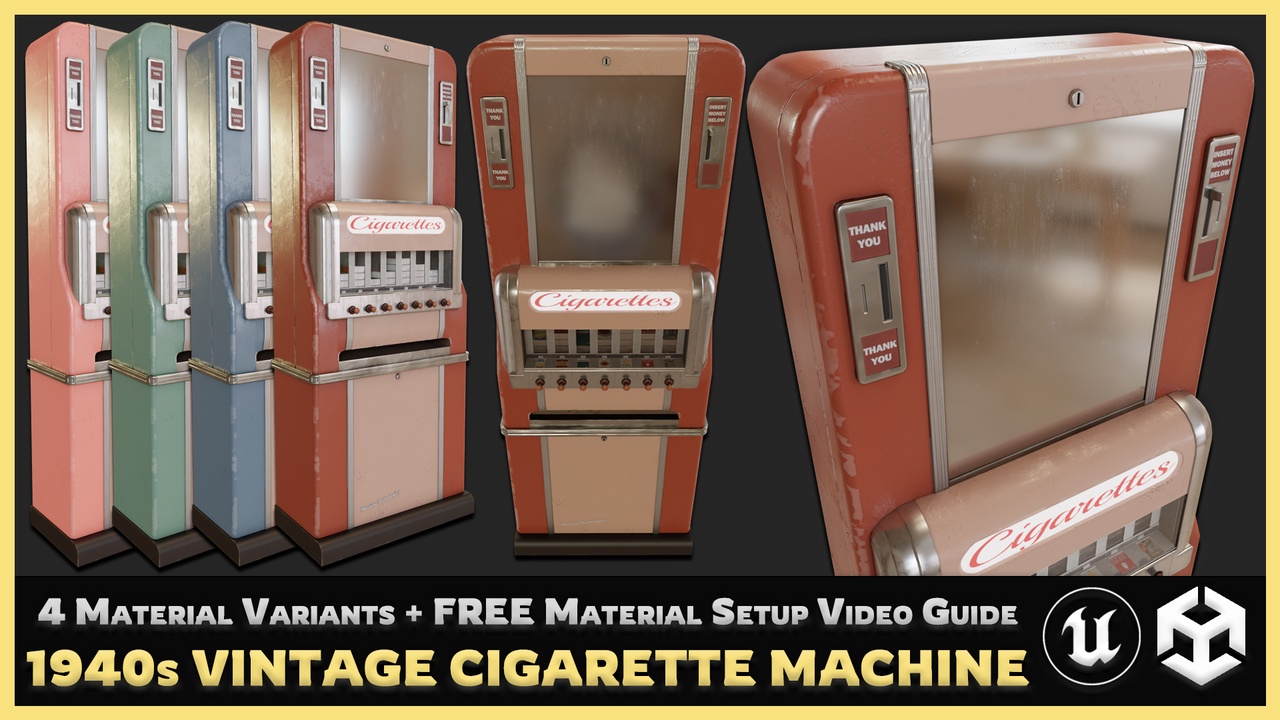 Media 1 for listing 1940s Vintage Cigarette Machine
