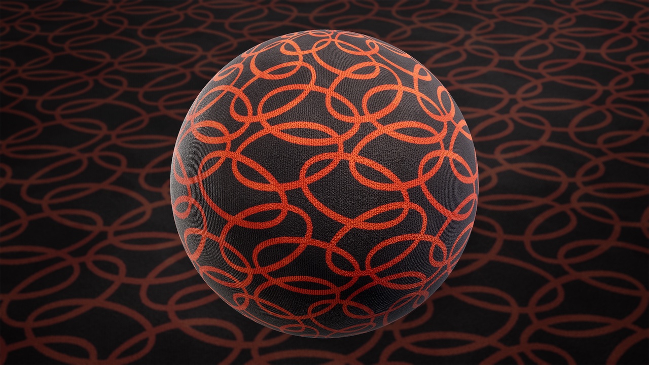 Media 1 for listing Stylized Patterned Carpet 01A - Material