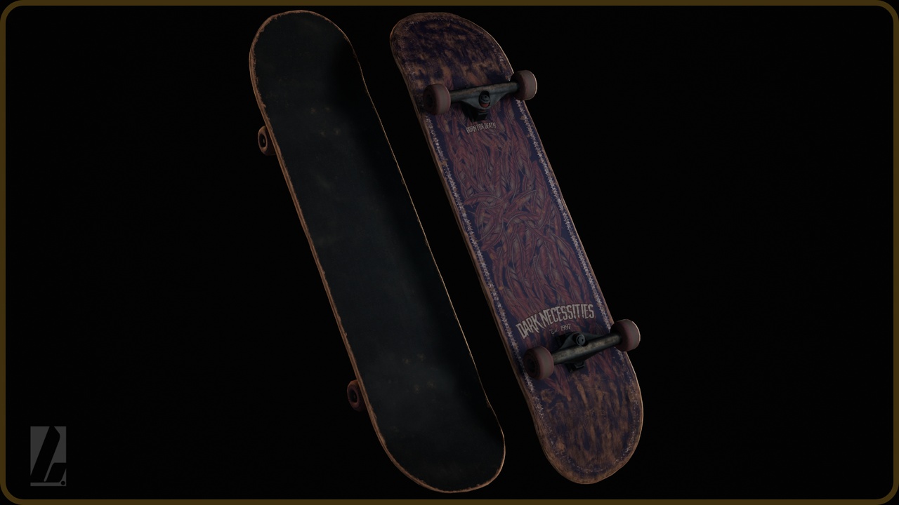 Media 1 for listing Old Skateboard | GameReady Asset