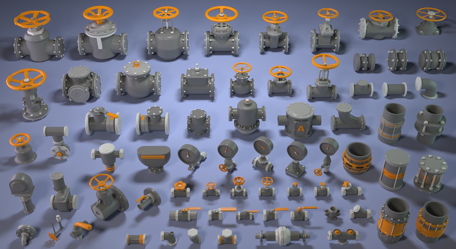 Industrial Kitbash 4 - 70 pieces 제품 등록을 위한 미디어 1개