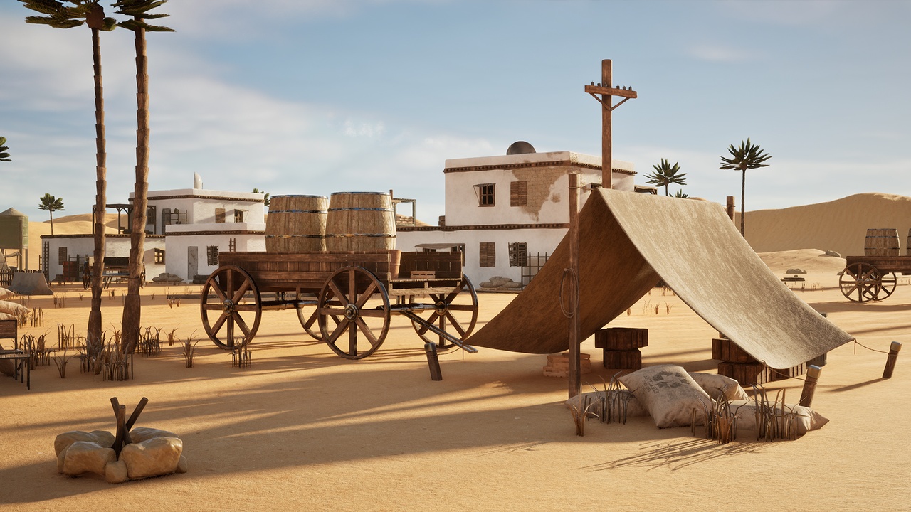 Media 1 for listing Modular Desert  Town Environment