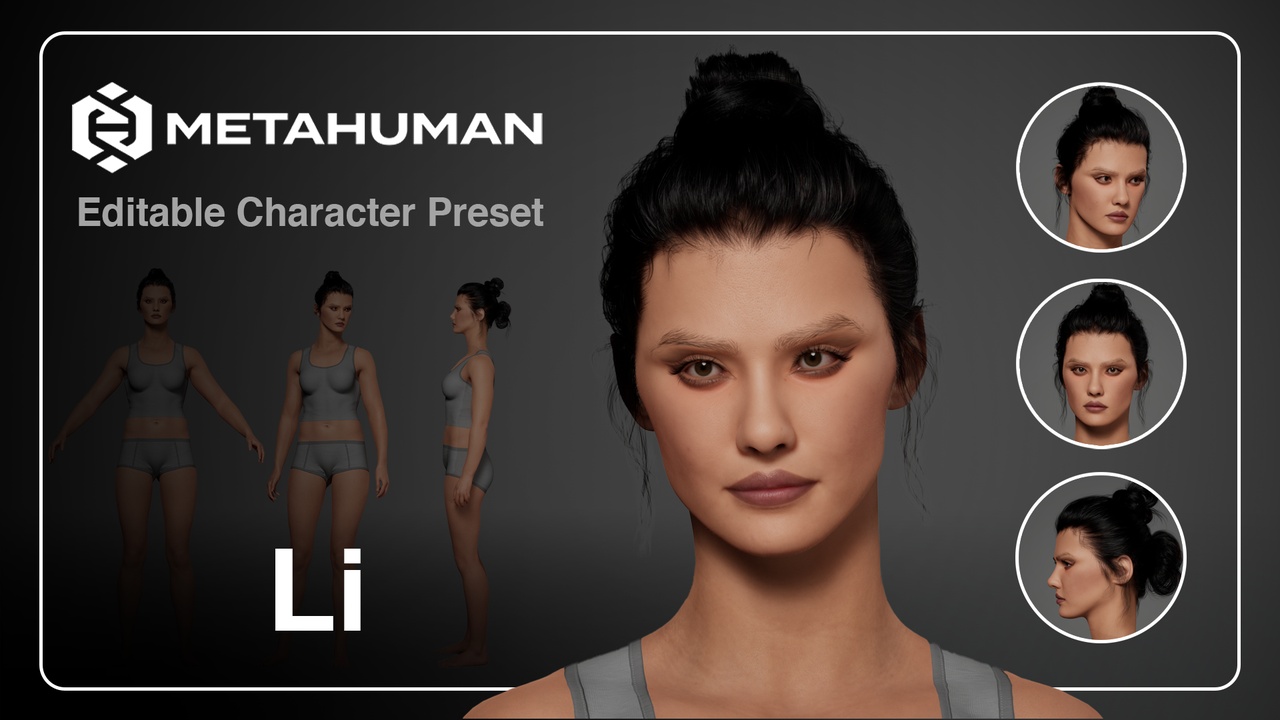 Media 1 for listing Li - Editable Metahuman Character