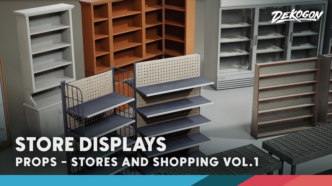 Stores VOL.1 - Shop and Grocery Displays (Nanite & Low Poly)
