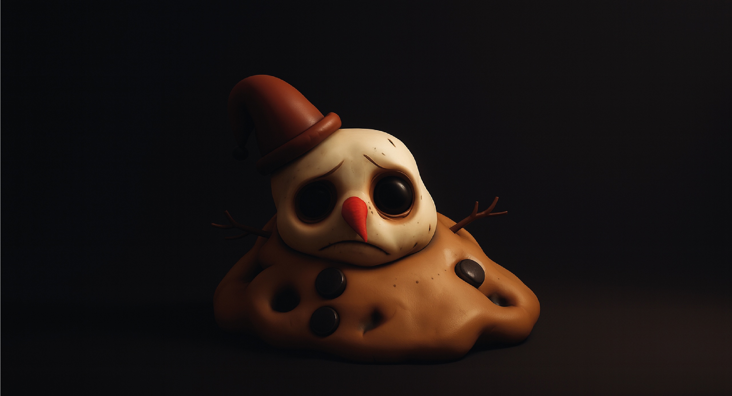 Media 1 for listing Melting Snowman Character Stylized 3D Model