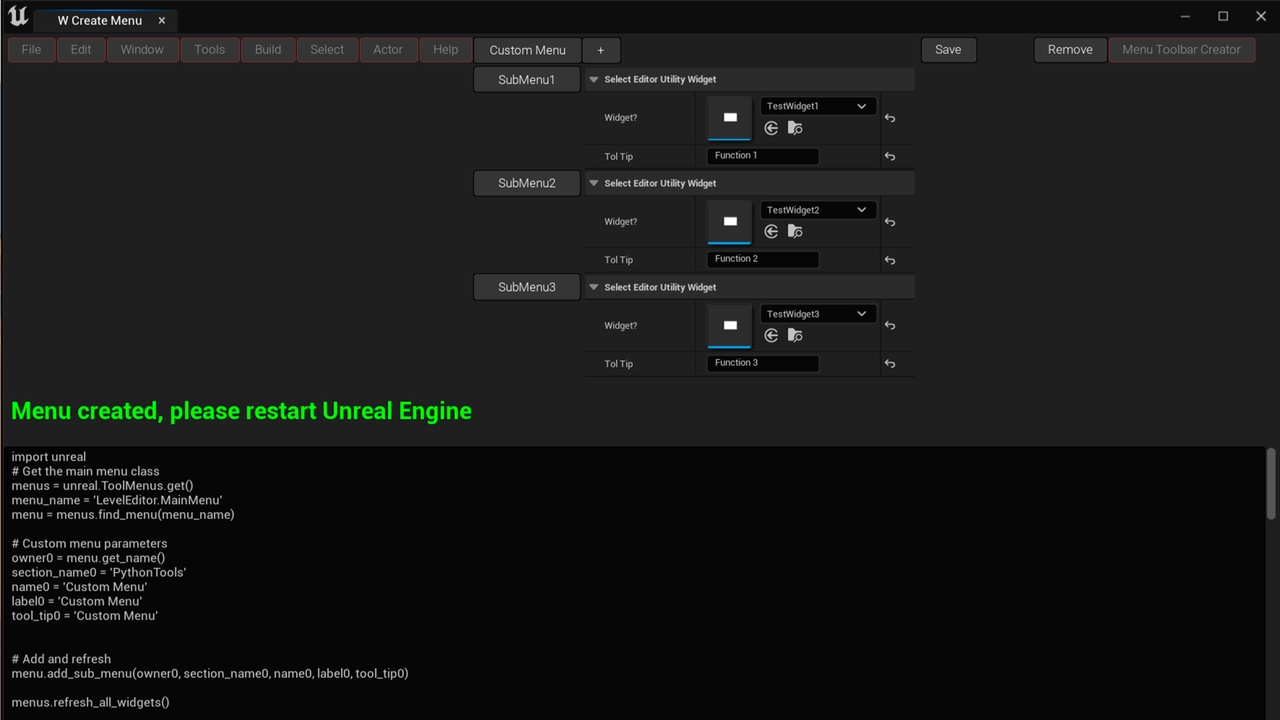 商品 Toolbar Menu Creator 的媒体 1
