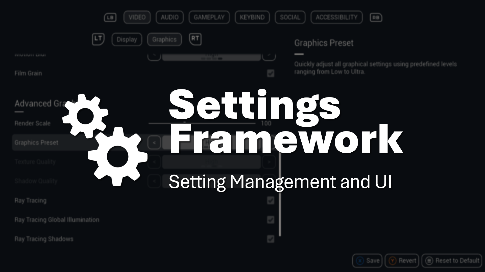 Settings Framework | Fab