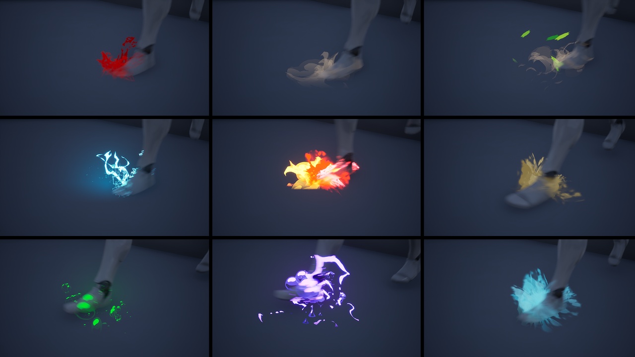 Media 1 for listing Niagara Stylized Footsteps