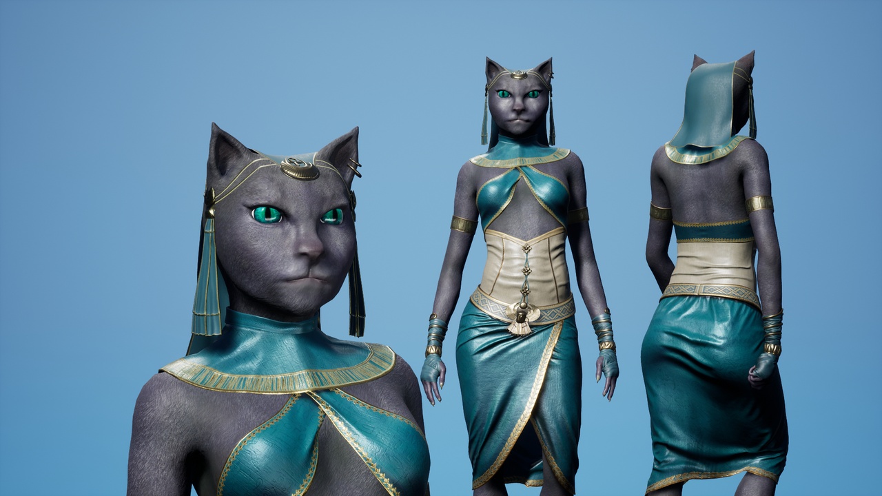 商品 Egyptian goddess Bastet 的媒体 1