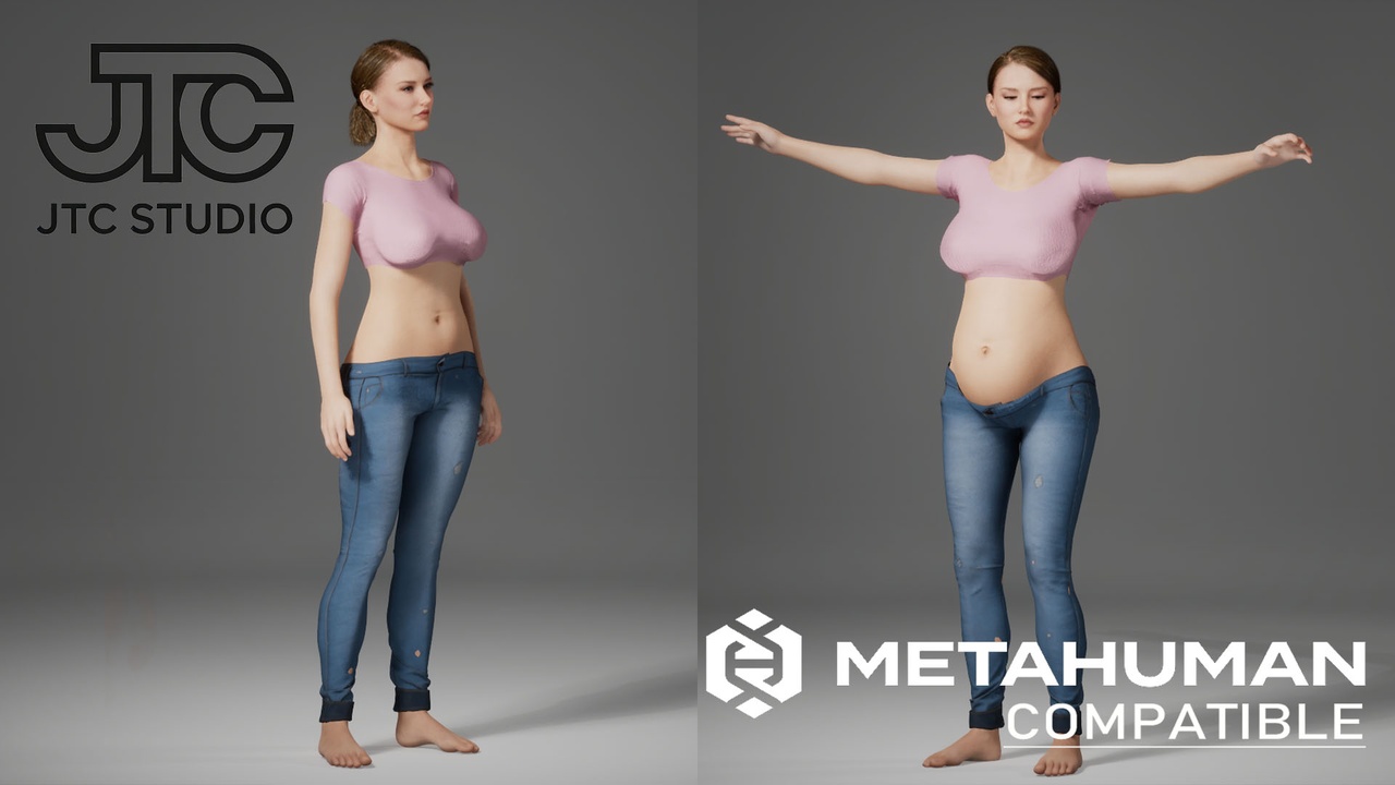 Media 1 for listing Linda (Pragnancy) — Realistic Editable MetaHuman Character