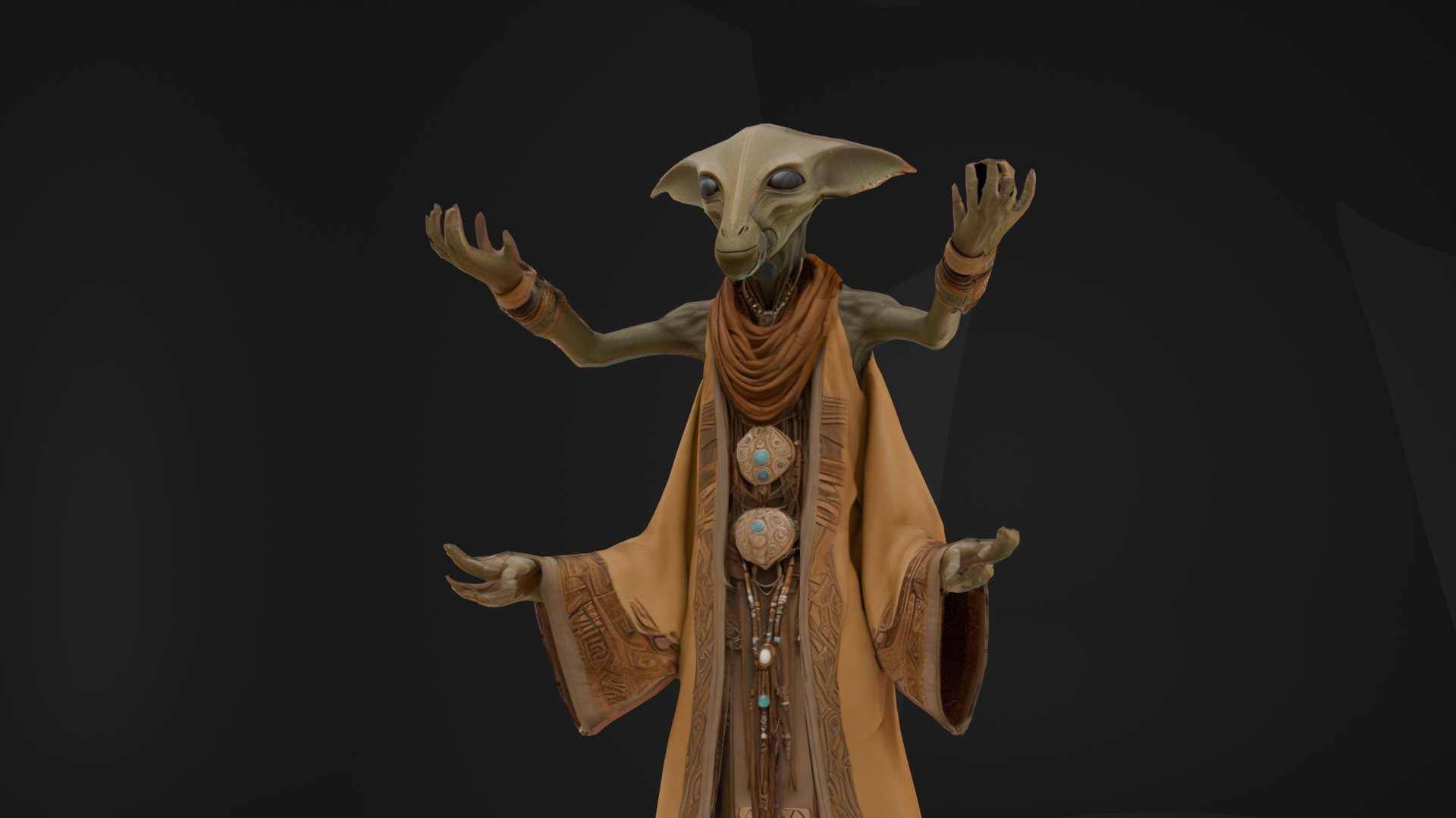 4 Arms Alien | Fab
