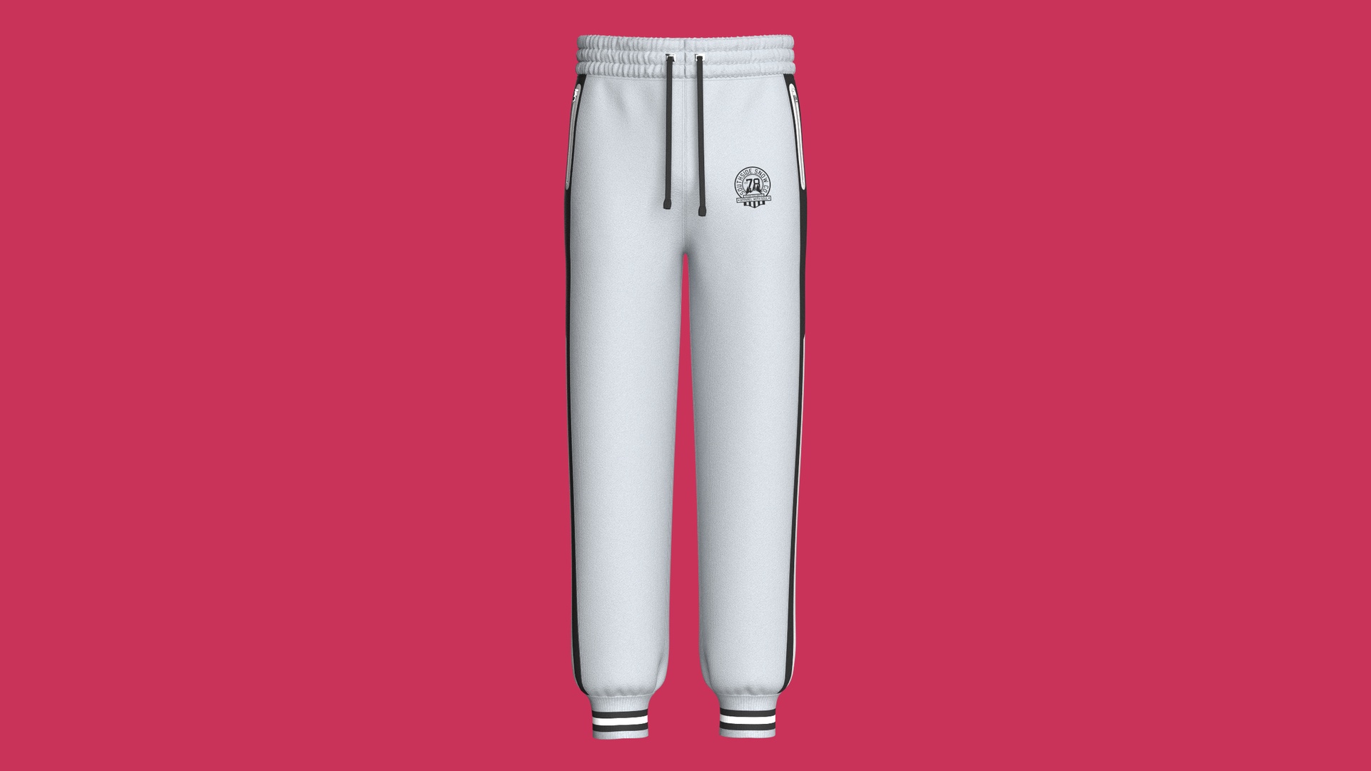 Media 1 for listing Men Color Block Side - Striped Joggers | High Poly